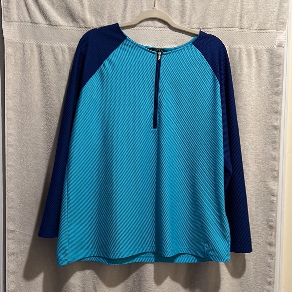 3X Quarter Zip Top Lauren by Ralph Lauren